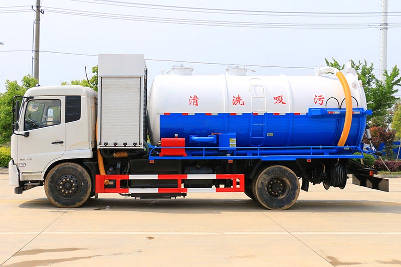 東風天錦國六 15方帶副發清洗吸污車圖片2