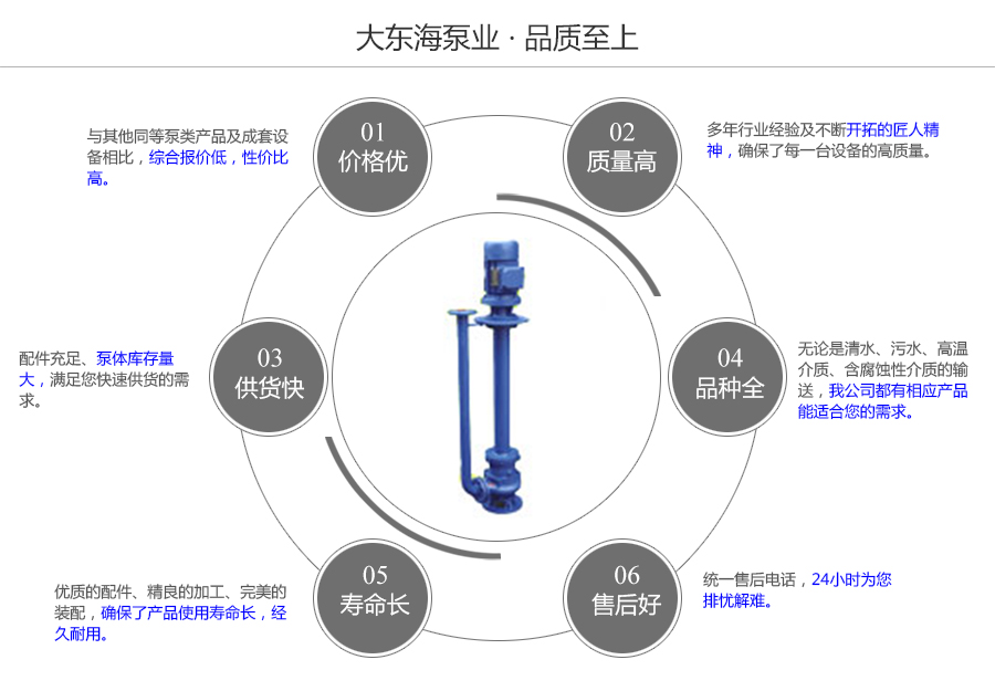 大東海泵業(yè)YW型無堵塞液下式排污泵質量保證圖